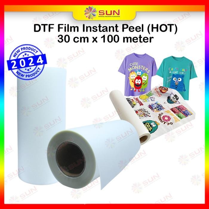 

Film DTF Roll lebar 30cm / 60 cm x 100meter - Premium Heat Transfer Film
