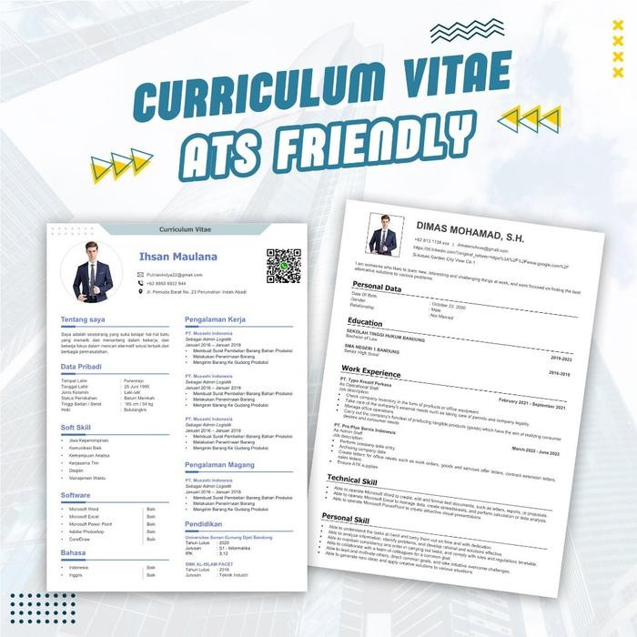 

Jasa Bikin CV ATS Friendly dan Lamaran Kerja Curriculum Vitae