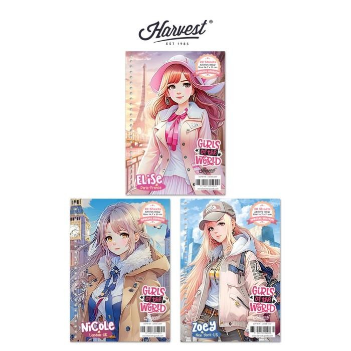

Loose Leaf / Kertas Binder Harvest A5 Girls of The World isi 3 - West