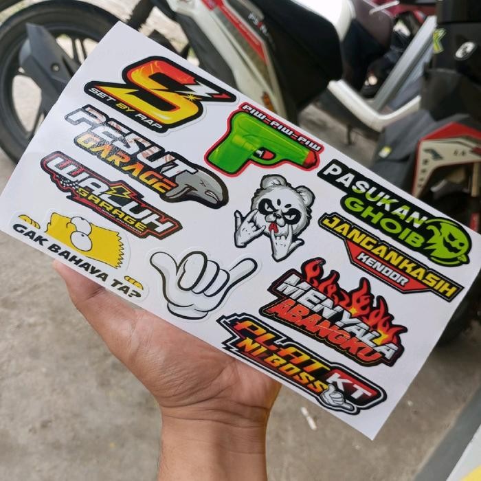 

Stiker paketan Menyala 2024 isi 11 pcs