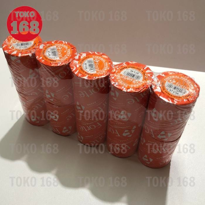

FORTE Thermal roll/Thermal Paper/Kertas Thermal 57 x 40 mm (PAK)
