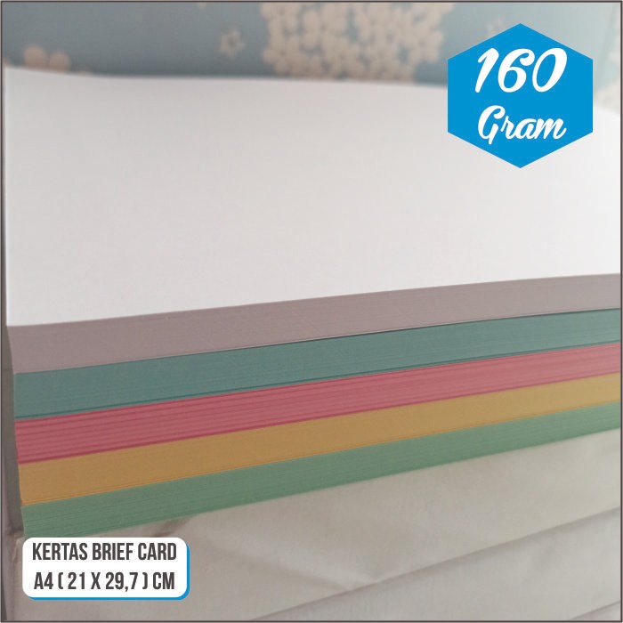 

Kertas Brief Card / BC / Manila 160 Gram A4 Murah