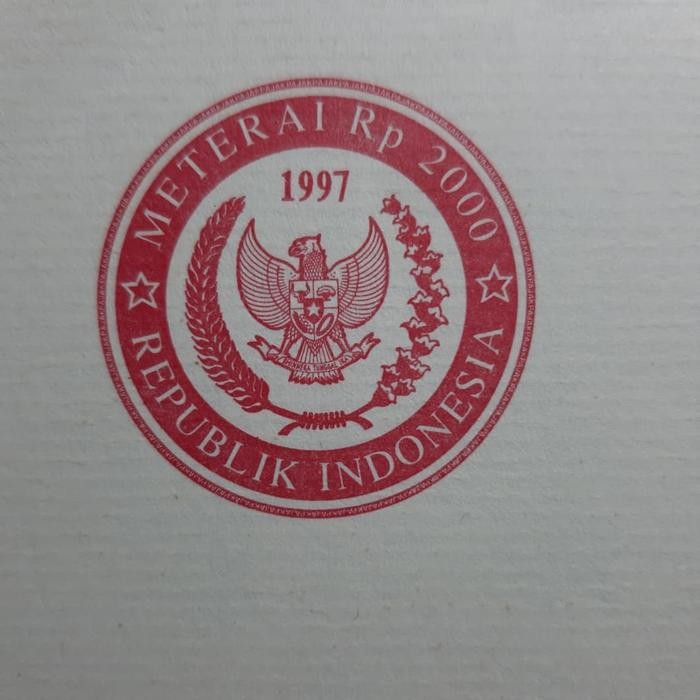 

Kertas Segel Tahun 1997 Double