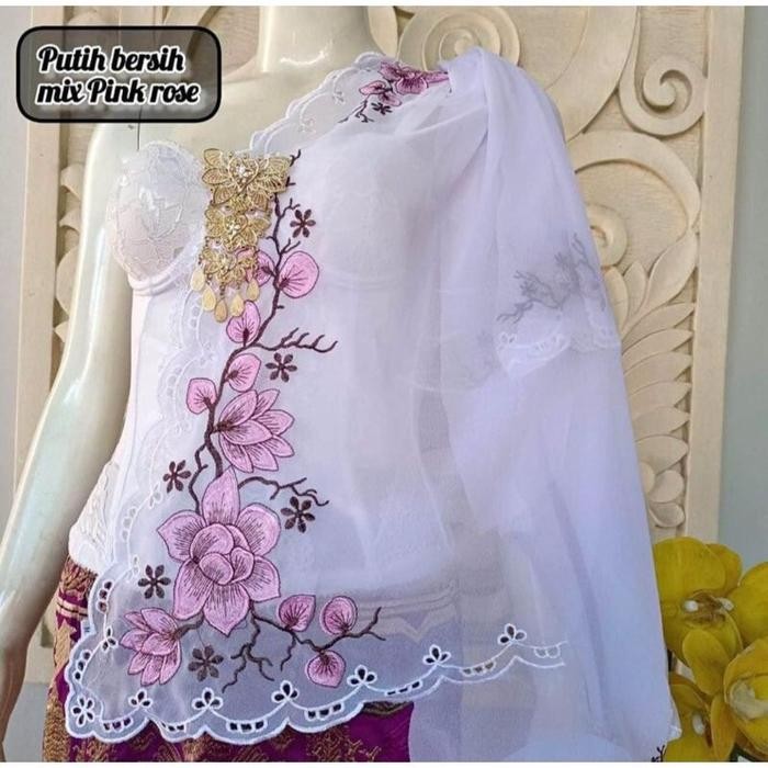 

Kain bordir sutra cref motif bunga terbaru