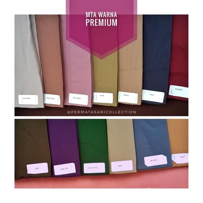 

Bahan Kain Jetblack Jet Black MTA Kiara Warna Premium Meteran