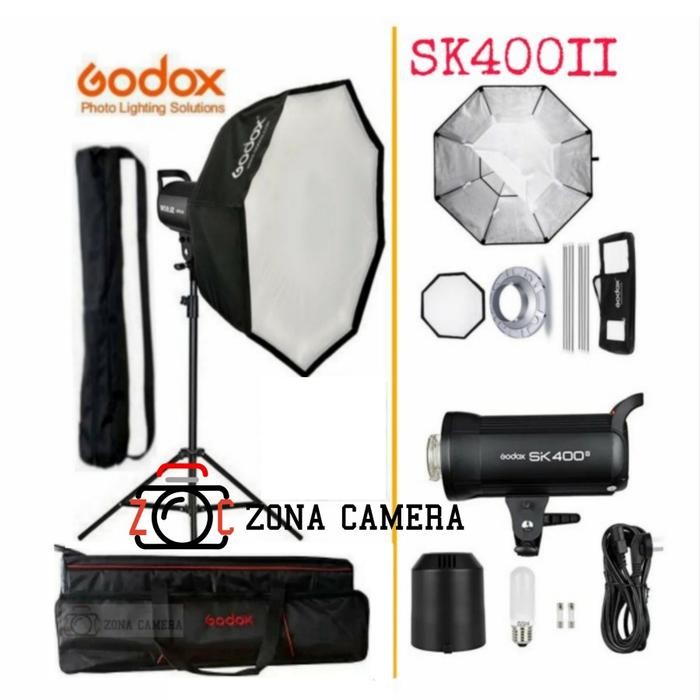 Paket Godox SK400II Single Tas Jumbo Sk400 II SK 400II Sk 400 v2 Stand