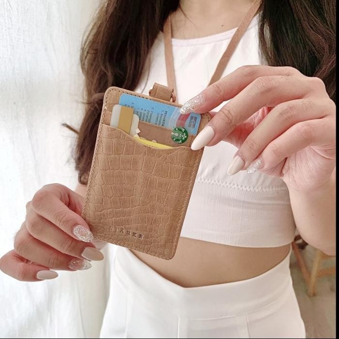 

Card Holder ID Card Kulit Asli STARKE Leather Fury Chital Cream