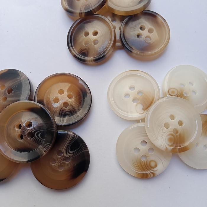 

Isi 200pc Diameter 21mm Kancing Baju Gepeng Corak Macan - Kancing Baju