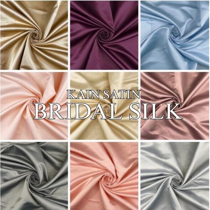 

1/2 (SETENGAH) Meter Kain Satin Bridal Duchess Premium Tebal Bahan Saten Dutches Meteran