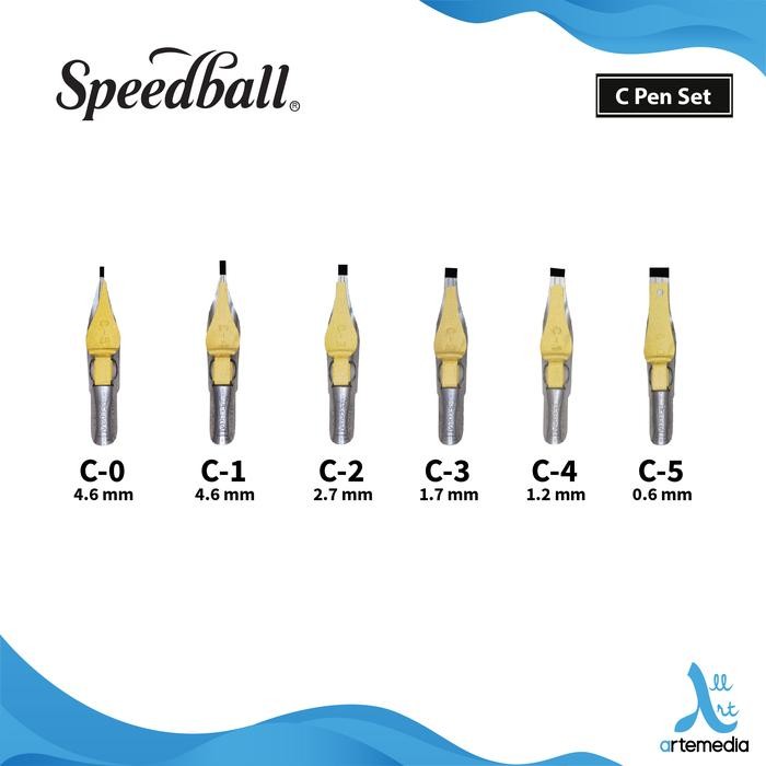

Mata Pena Kaligrafi Speedball C Flat Nibs Calligraphy