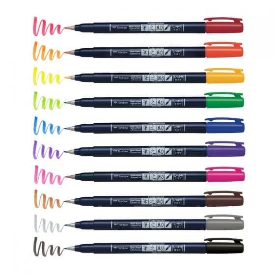 

Tombow Fudenosuke Color Brush Pens - Hard Tip