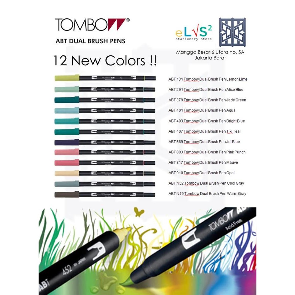 

Tombow ABT Dual Brush Pens