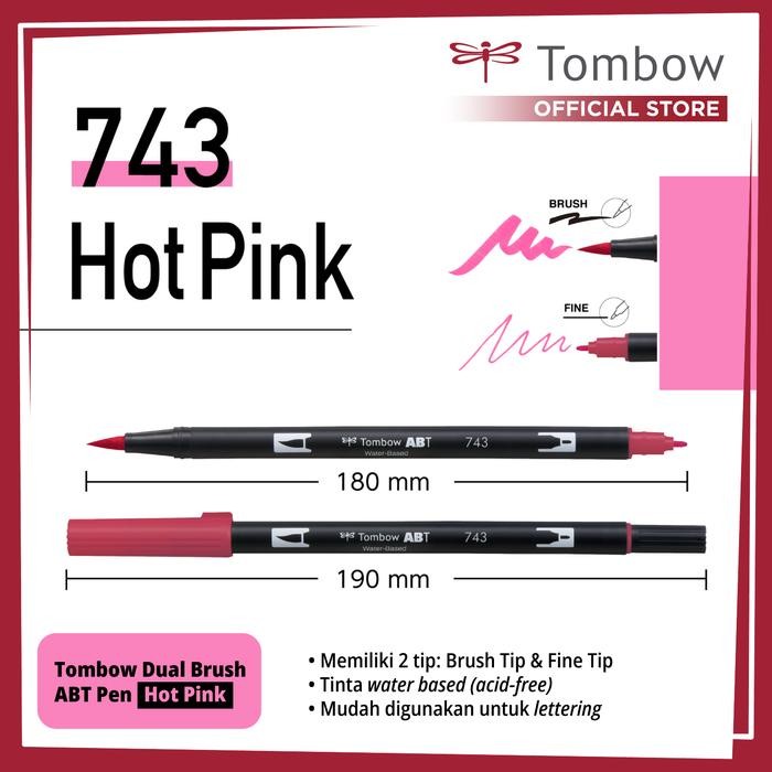 

ABT Dual Brush Pen Hot Pink