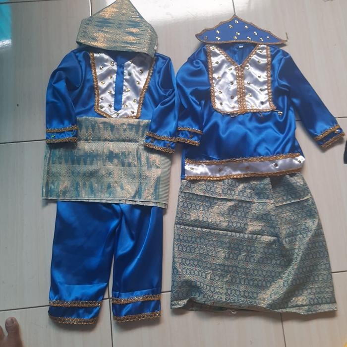 baju adat bangka belitung anak TK SD / baju anak adat babel TK SD