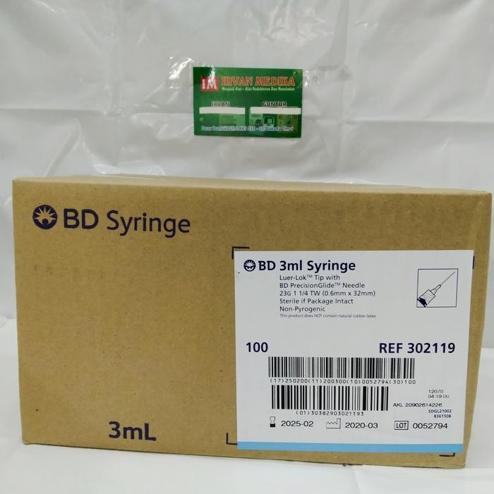 Bd 3ml syringe spuit