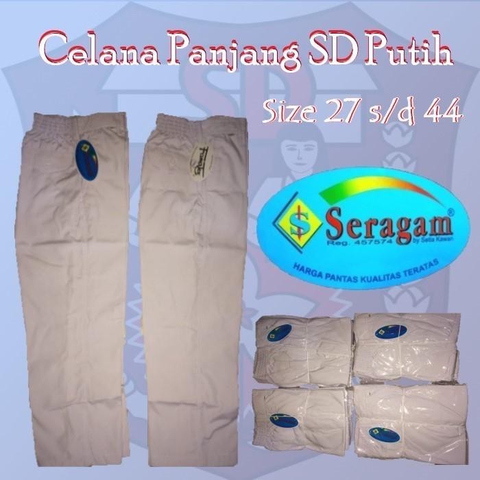 Celana Seragam Sekolah Panjang Karet SD SMP (MERK SERAGAM DAN BULOVA)