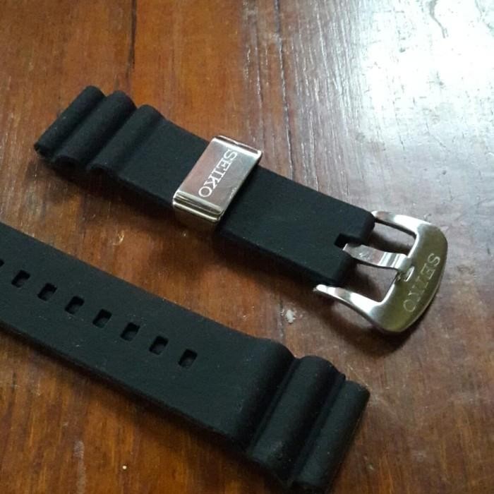 Tali Jam Tangan Rubber Seiko Strap Rubber Seiko Diver (Black)