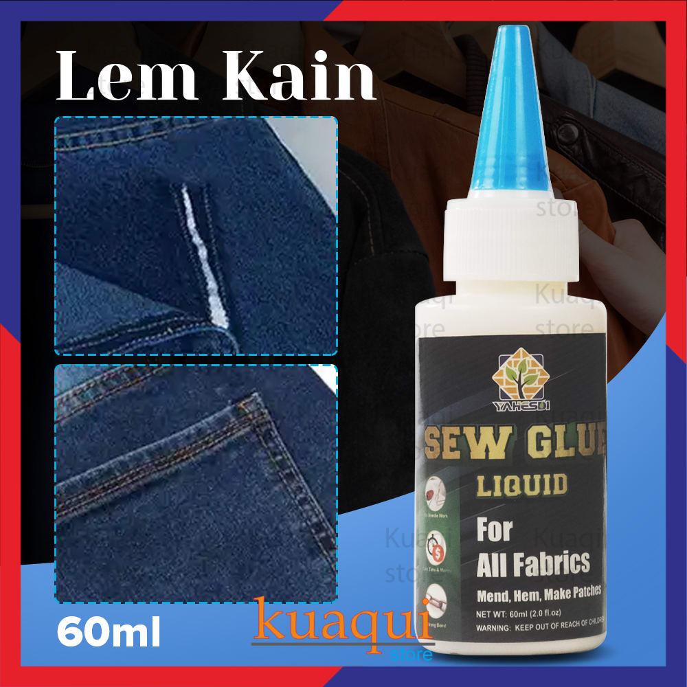 

Cairan Liquid Lem Perekat Kain Kulit Sew Glue 60ml - VS255