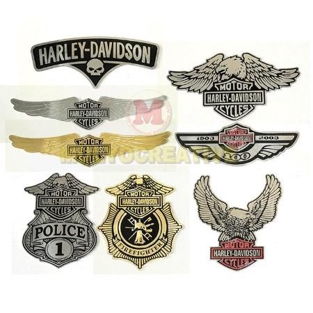 

Emblem Komunitas Motor Harley Davidson Bahan Logam Berbagai Model PREMIUM