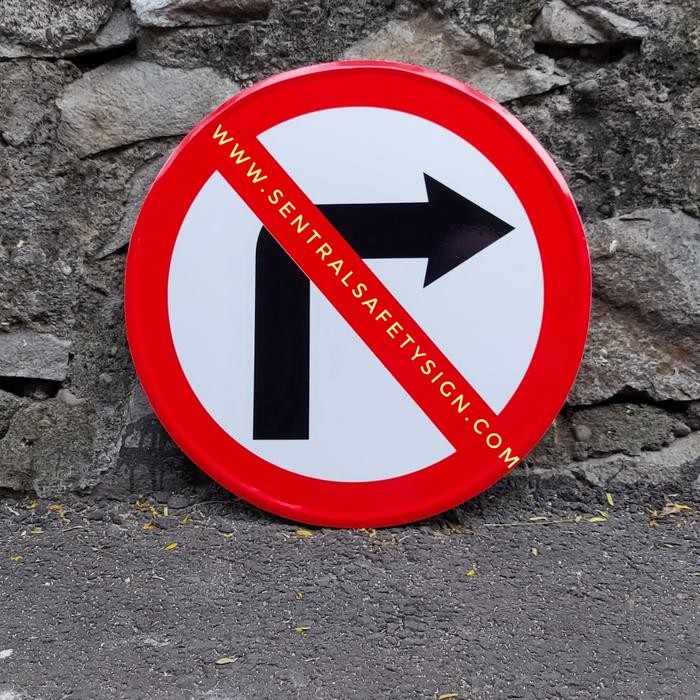 

Rambu Dilarang Belok Kanan 40Cm