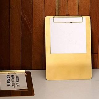 

Luxury Nordic Gold Stainless Clipboard Papan Jalan Alas Ujian Emas