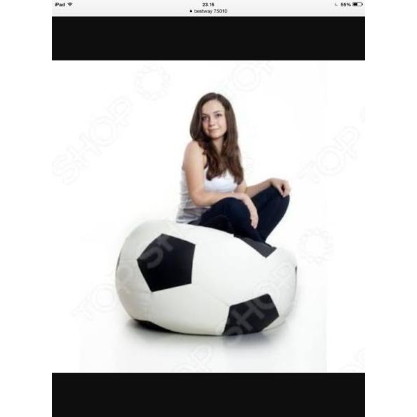 Sofa Tiup Angin Dewasa Kursi Karakter Bola Bestway Soccer 75010 Murah