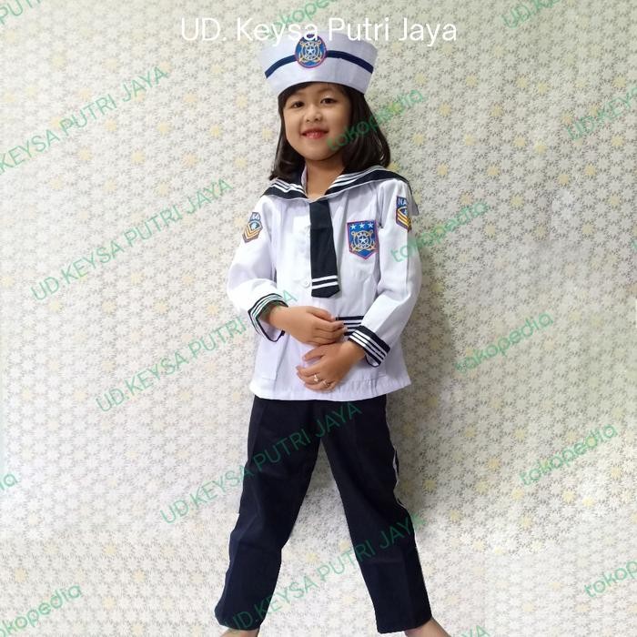 SIAPKIRIM Baju Pelayar Anak / Baju Angkatan Laut Popeye Anak READY STOCK