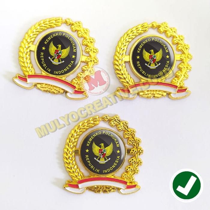 

Pin Logo Pin Kemenko Polhukam RI Model Padi Kapas Bros Padi Kapas PREMIUM