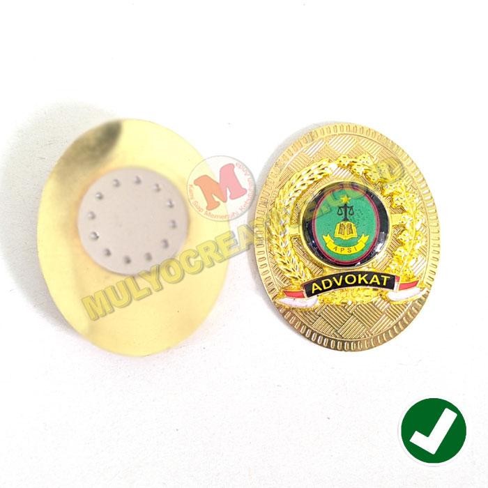 

Pin Logo Pin Advokat Indonesia Pin Oval Pengait Magnet / Jarum PREMIUM