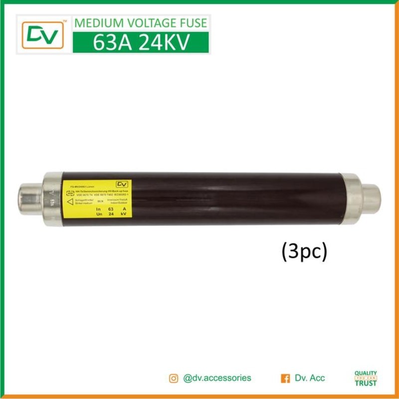 PROMO DV MEDIUM VOLTAGE FUSE MV FUSE 24KV 63A (3PCS)