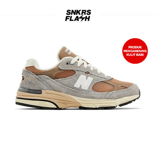 NEW BALANCE 993 MADE IN USA SHADOW GREY Sepatu Sneakers Unisex - U993GG - Size 39.5