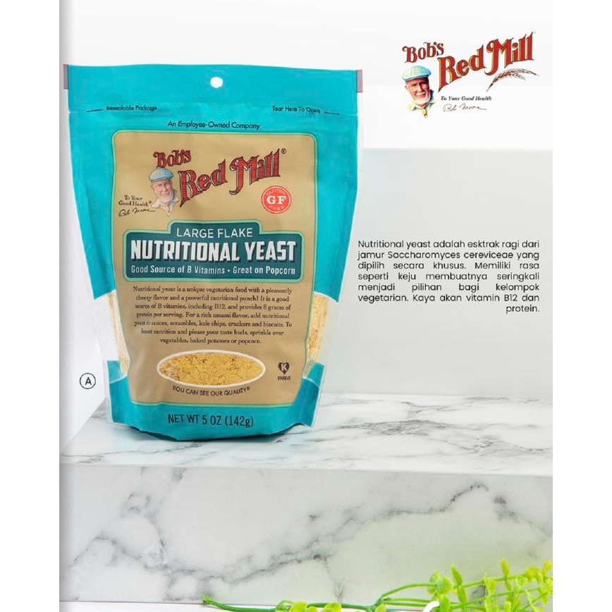 

NEW! BOB'S RED MILL NUTRITIONAL YEAST/ EKSTRAK RAGI