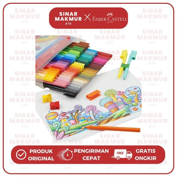 

Connector Pen/Spidol Warna/Coloring Marker 60 Warna Faber Castell (Set)