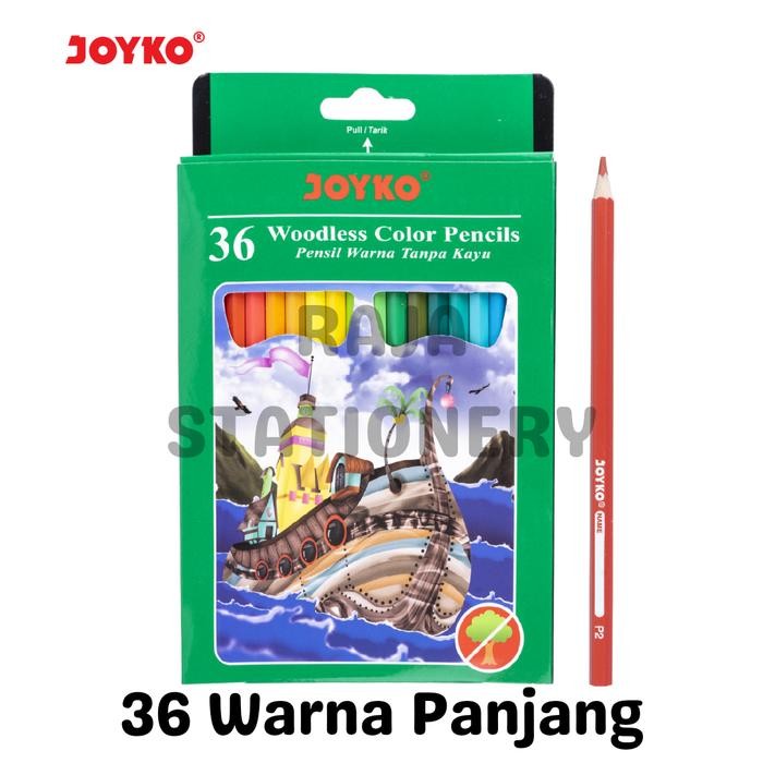 

Pensil Warna Joyko 36 Warna Panjang Joyko Colour Pencil 36 Colours Cp-122 Box [6Pcs]