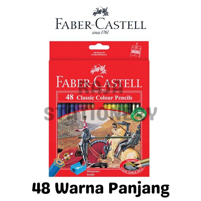 

Faber Castell 48 Classic Colour Pencil 48 Colours / Pensil Warna Faber Castell 48 Warna Klasik