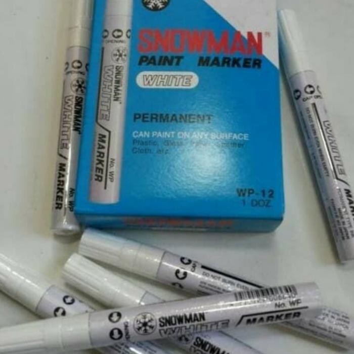 

Spidol Paint Marker Snowman White Sebox (12Pcs