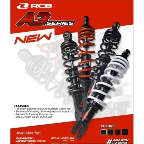 Shock Rcb Shok Breaker Non Tabung New El A3 Series Rcb All Metic