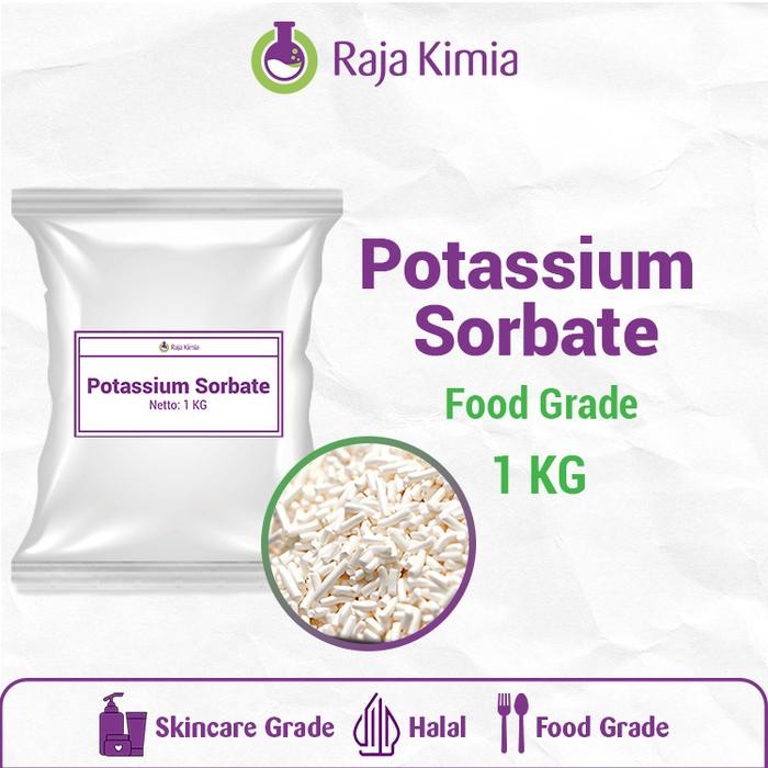 

NEW! POTASSIUM SORBATE/ KALIUM SORBAT/ POTASSIUM SORBAT/ PENGAWET MAKANAN - 500 GRAM & 1 KG