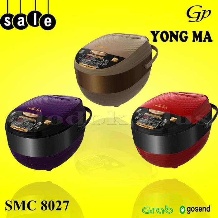 1MZQ Yong Ma Smc 8027 Magic Com Digital Rice Cooker 2 Liter Smc8027 Yongma