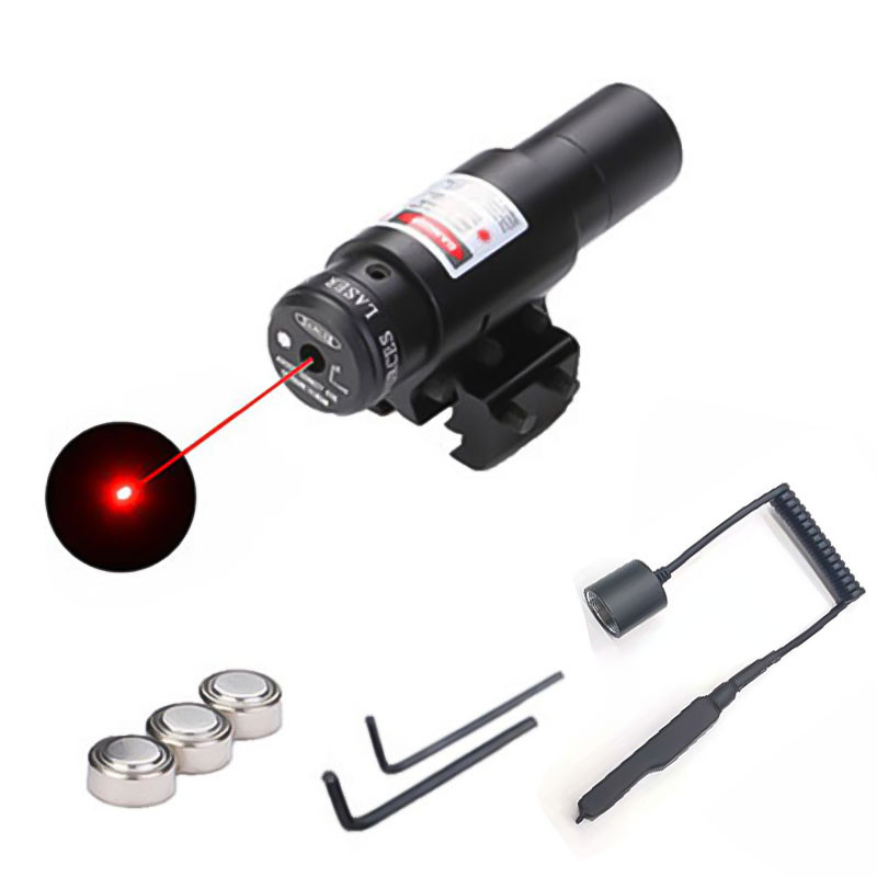 Red Laser Sight Red Dot Glock Sight With Tail Switch Rifle Parts Laser Red Dot Sight Hunting Air Gun