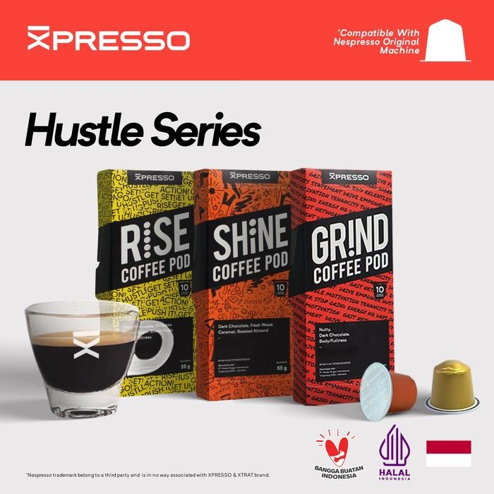 

Ready- Nespresso Capsule Compatible Kopi Kapsul Hustle Series - Xpresso Coffee Capsule #Gratisongkir