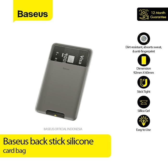 

TERMURAH Baseus Sticky Card er Dompet Kartu Tempelan HP Perekat Pocket READY STOCK