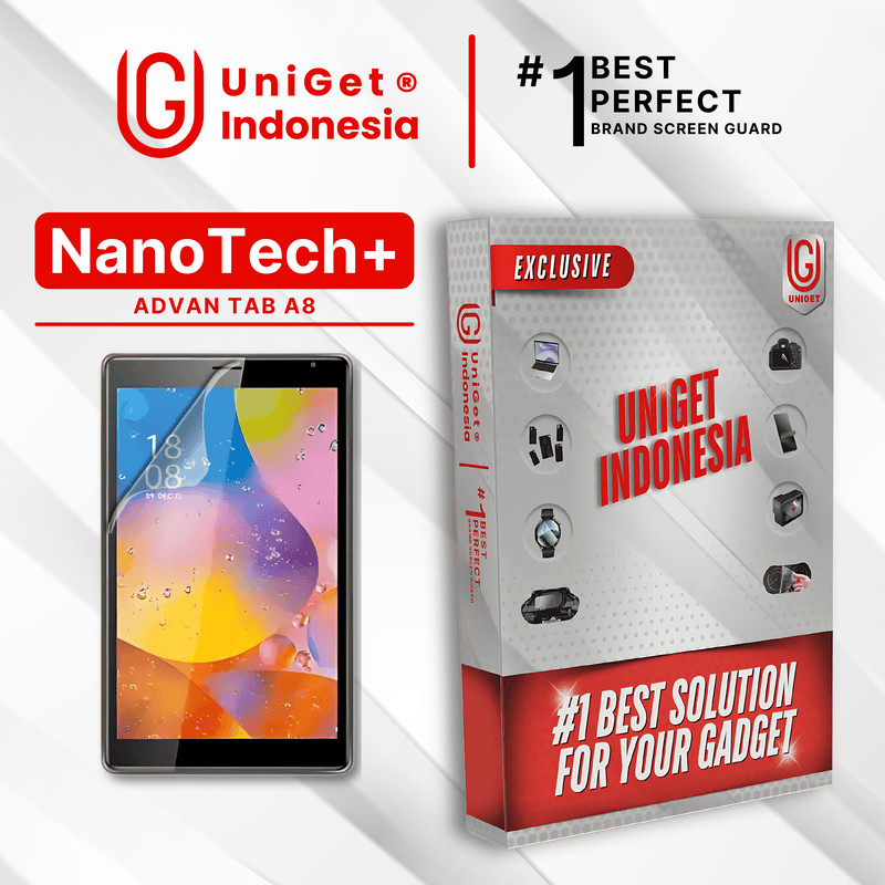 UniGet EPU BIO GENESIS Hydrogel for ADVAN Tab A8 / Screen Guard Protector (Nanotech+ 100% Recycle) P