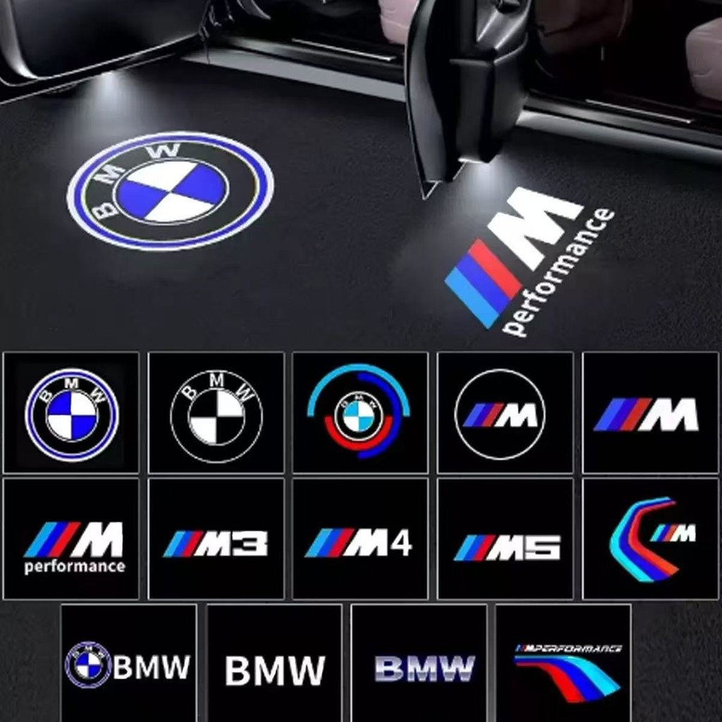 IMPORT 2pcs Led Car Door Logo Light Auto Welcome Lamp for BMW 3 5 6 7 1 Series Z4 X3 X6 E81 E71 E90