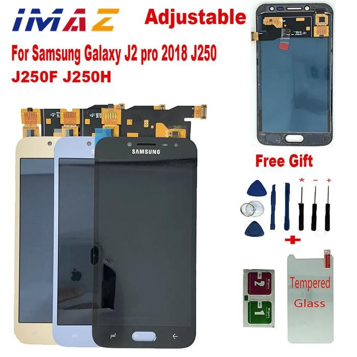IMAZ Adjustable LCD For SAMSUNG Galaxy J2 Pro 2018 J250 J250F J250G Lcd Display Touch Screen Digitiz