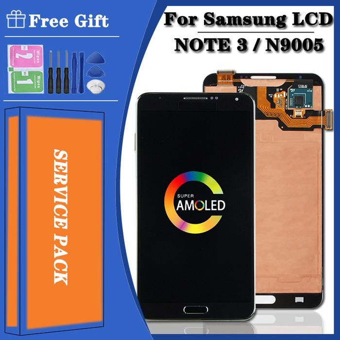 New For SAMSUNG  Note 3 N9005 LCD Display Touch Screen with Frame For SAMSUNG Note3 N900A N900T Disp