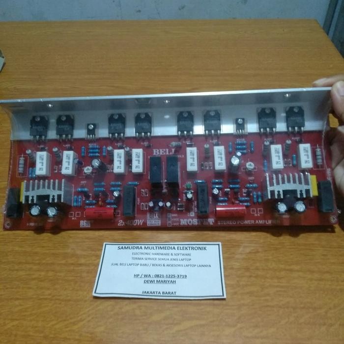 kit amplifier stereo 2x400watt ready