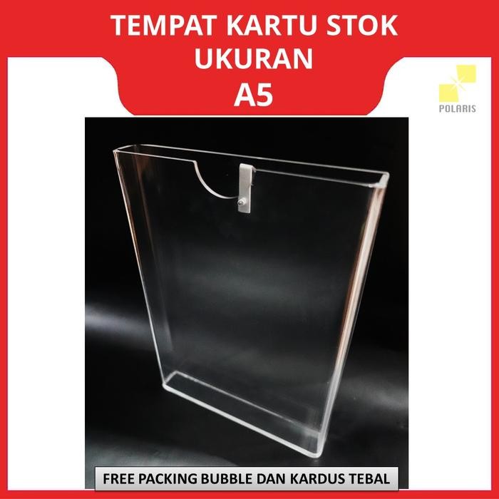 

ASLI ACRYLIC TEMPAT KARTU STOK GUDANG A5 AKRILIK PENYIMPANAN STOCK CARD READY STOCK
