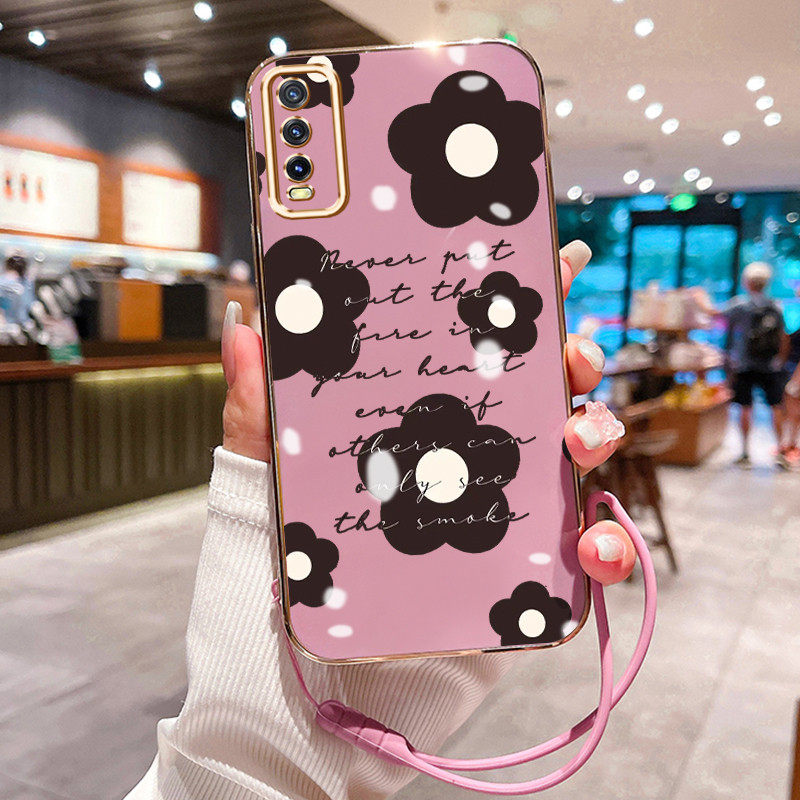 Casing Hp Untuk VIVO Y20 Y20s Y20i Y12A Y20S M Y20S D Y20S G Y11s Y30G Case Casing Bunga Graffiti HP