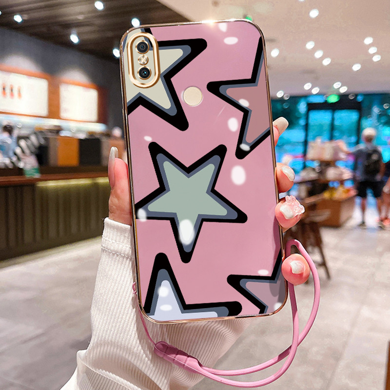 Casing Hp Untuk Xiaomi Redmi S2 Y2 Case Casing Graffiti sederhana HP Cesing Silikon Softcase disepuh